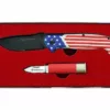 S&W America's Heroes Knife w/Tin SW RWB Knife