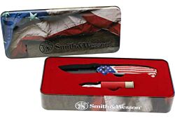 S&W America's Heroes Knife w/Tin SW RWB Knife2 jpg