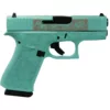Glock 43x Custom "Tiffany Glock & Roses" 9mm GLPX4350201GRP 2 4 090623