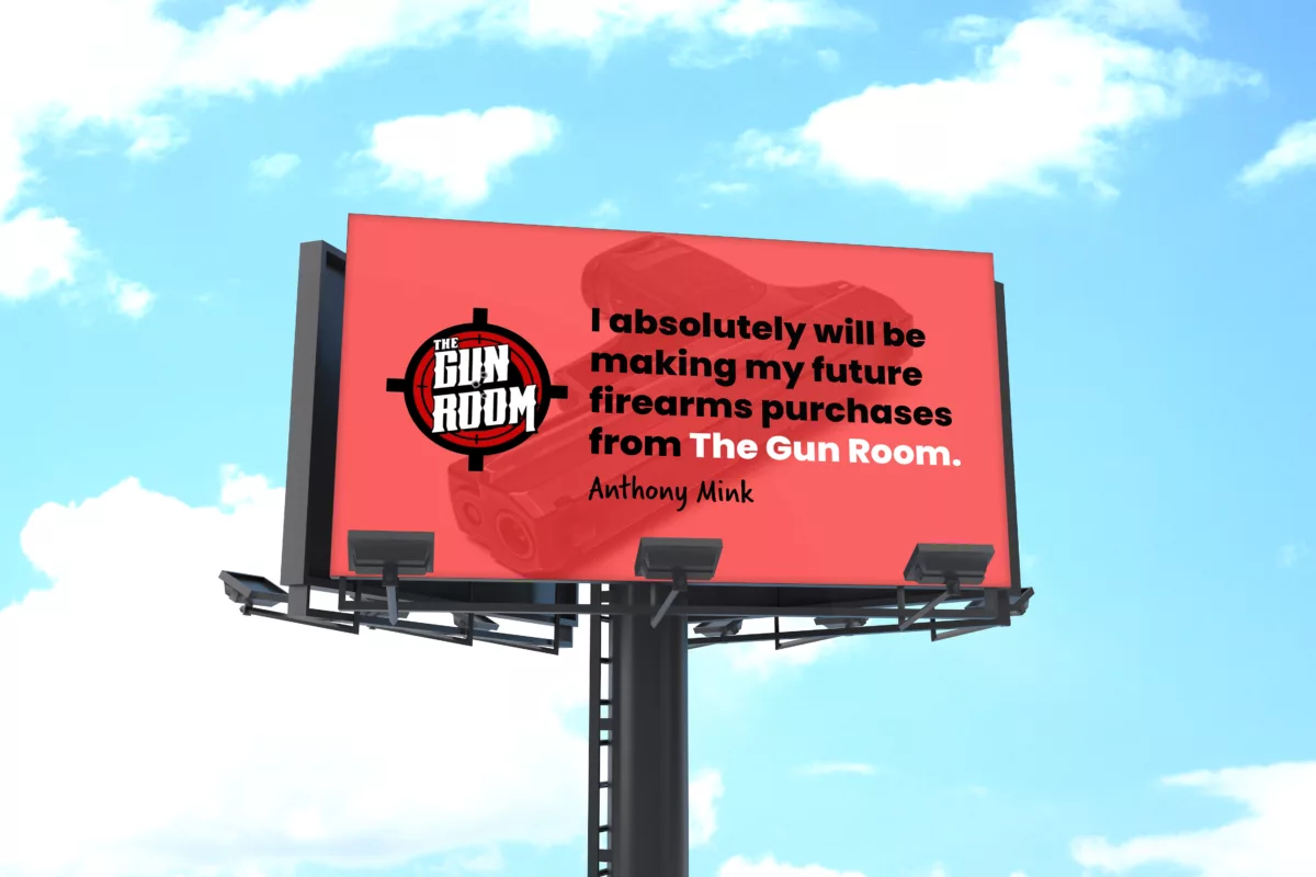 Why The Gun Room is the Best Gun Store Near Me billboard mink